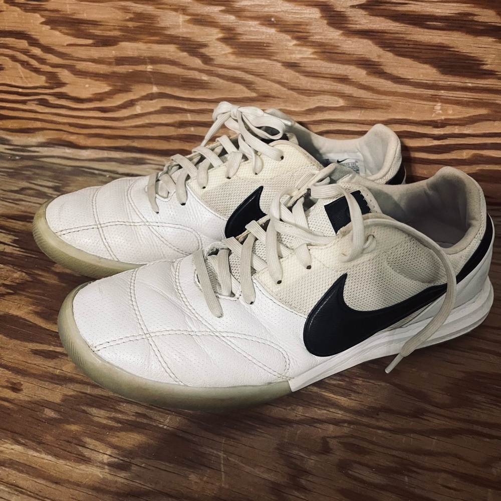 White and Black Athletic Shoes